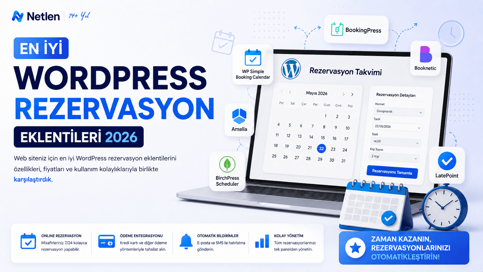 En İyi Wordpress Rezervasyon Eklentileri 2026