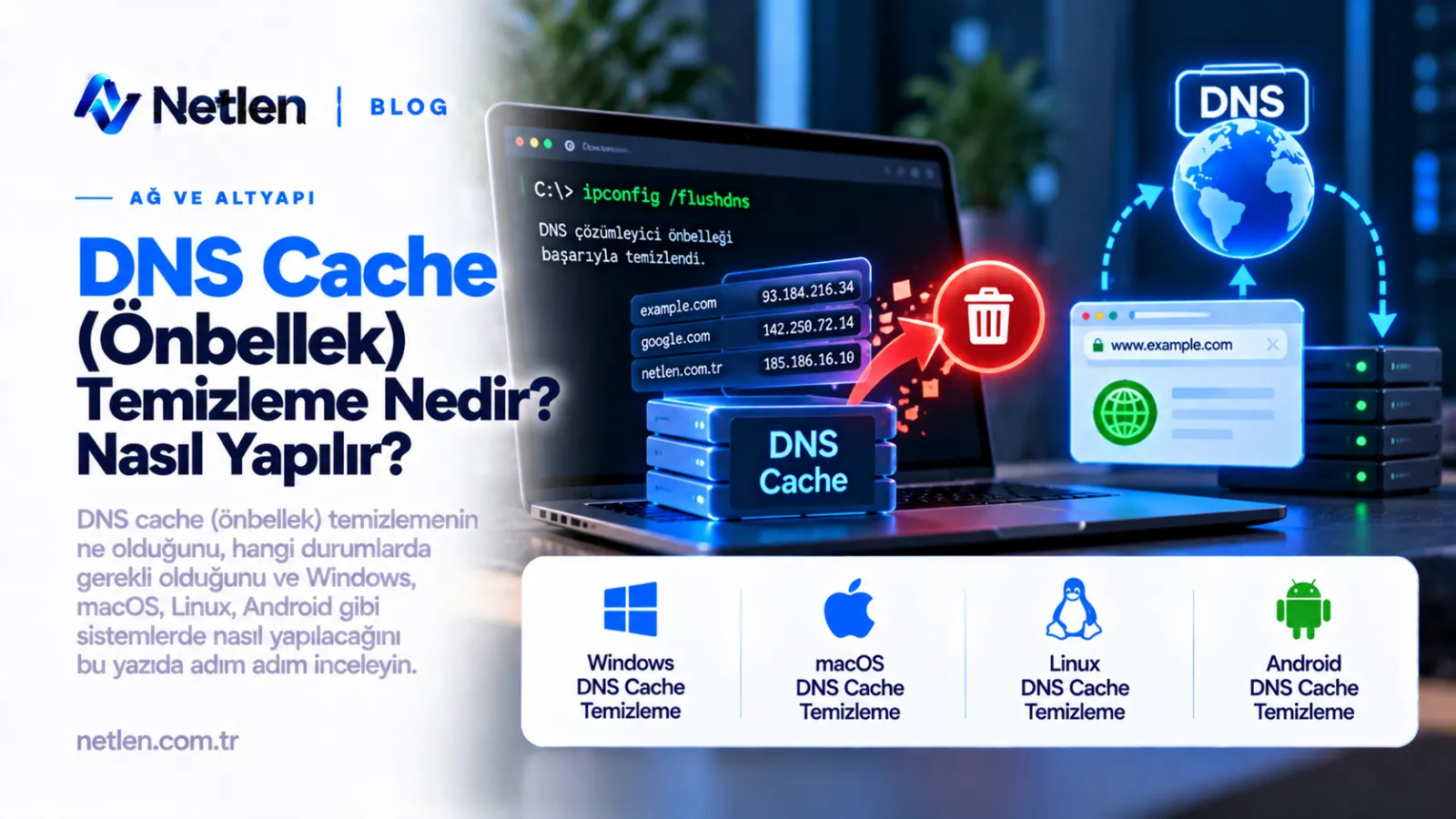 DNS Cache (Önbellek) Temizleme Nedir? Nasıl Yapılır?