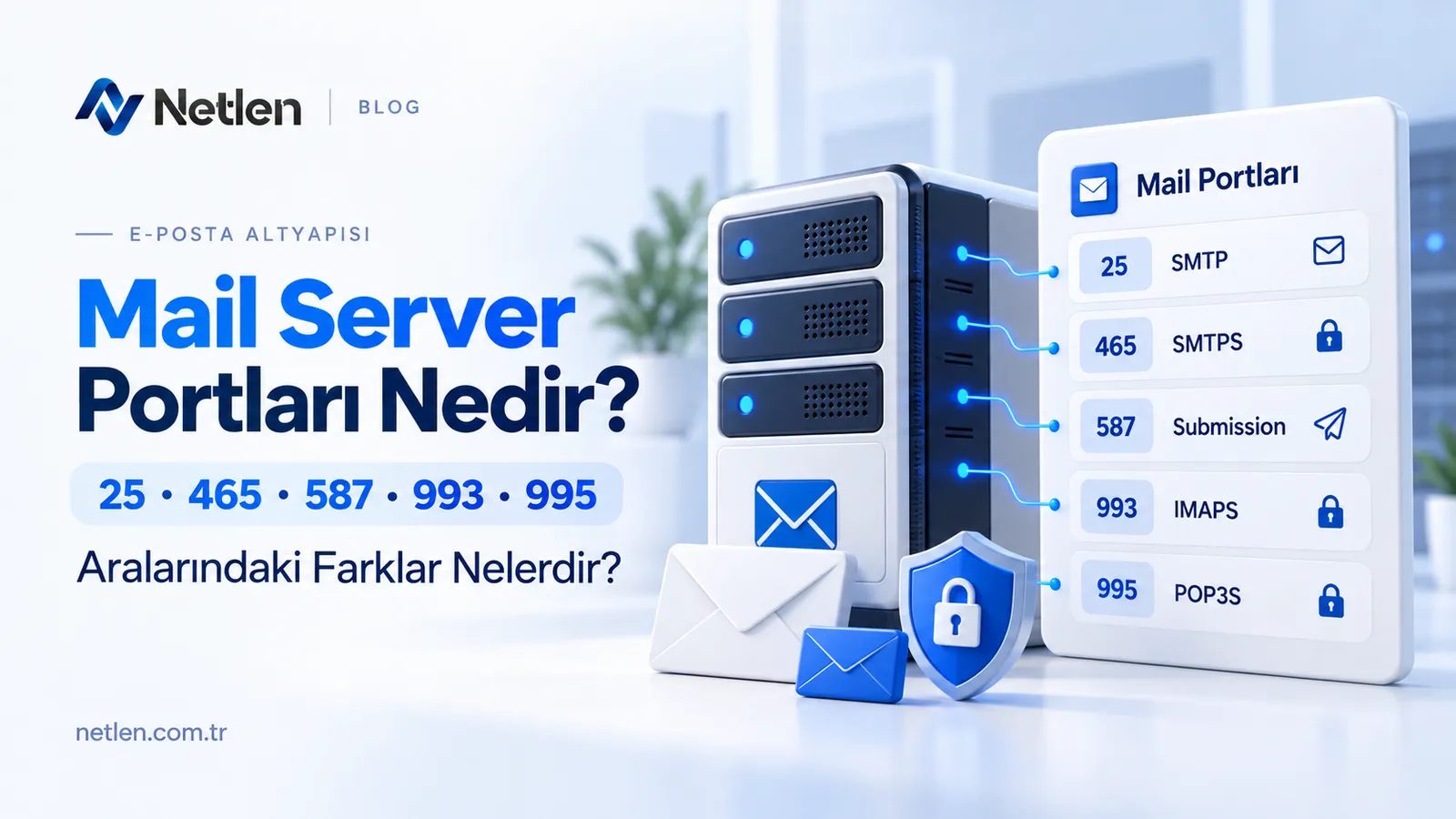 Mail Server Portları (25, 465, 587, 993, 995) Nedir? Aralarındaki Farklar Nelerdir?