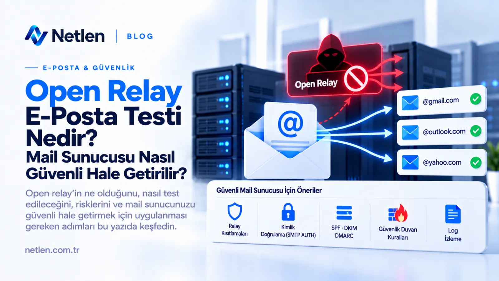 Open Relay E-Posta Testi Nedir? Mail Sunucusu Nasıl Güvenli Hale Getirilir?