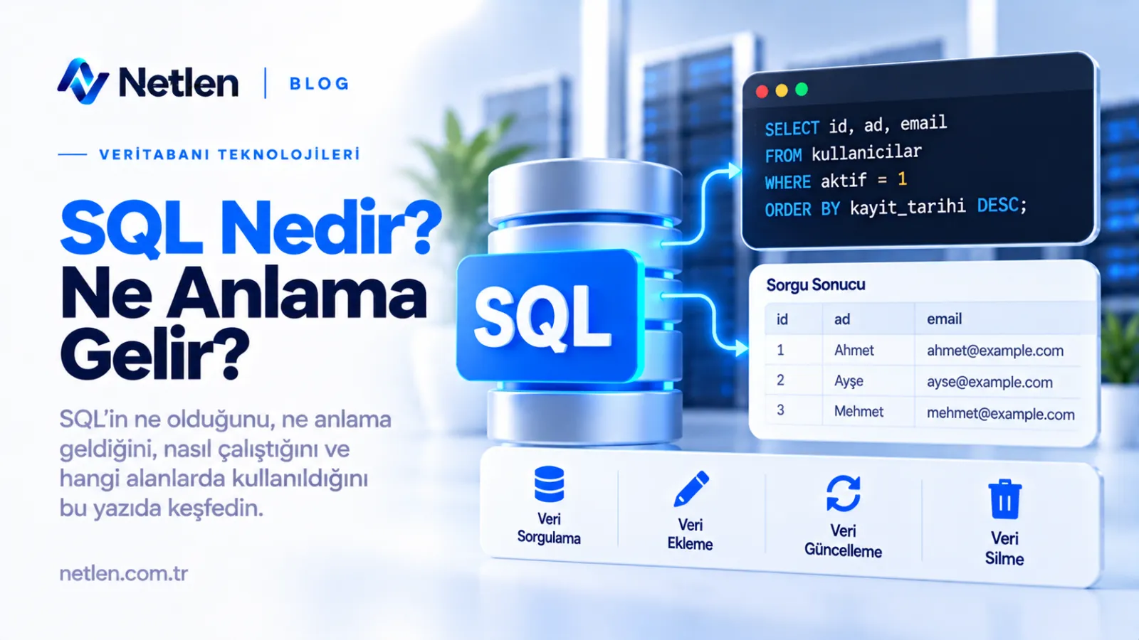 SQL Nedir? Ne Anlama Gelir?