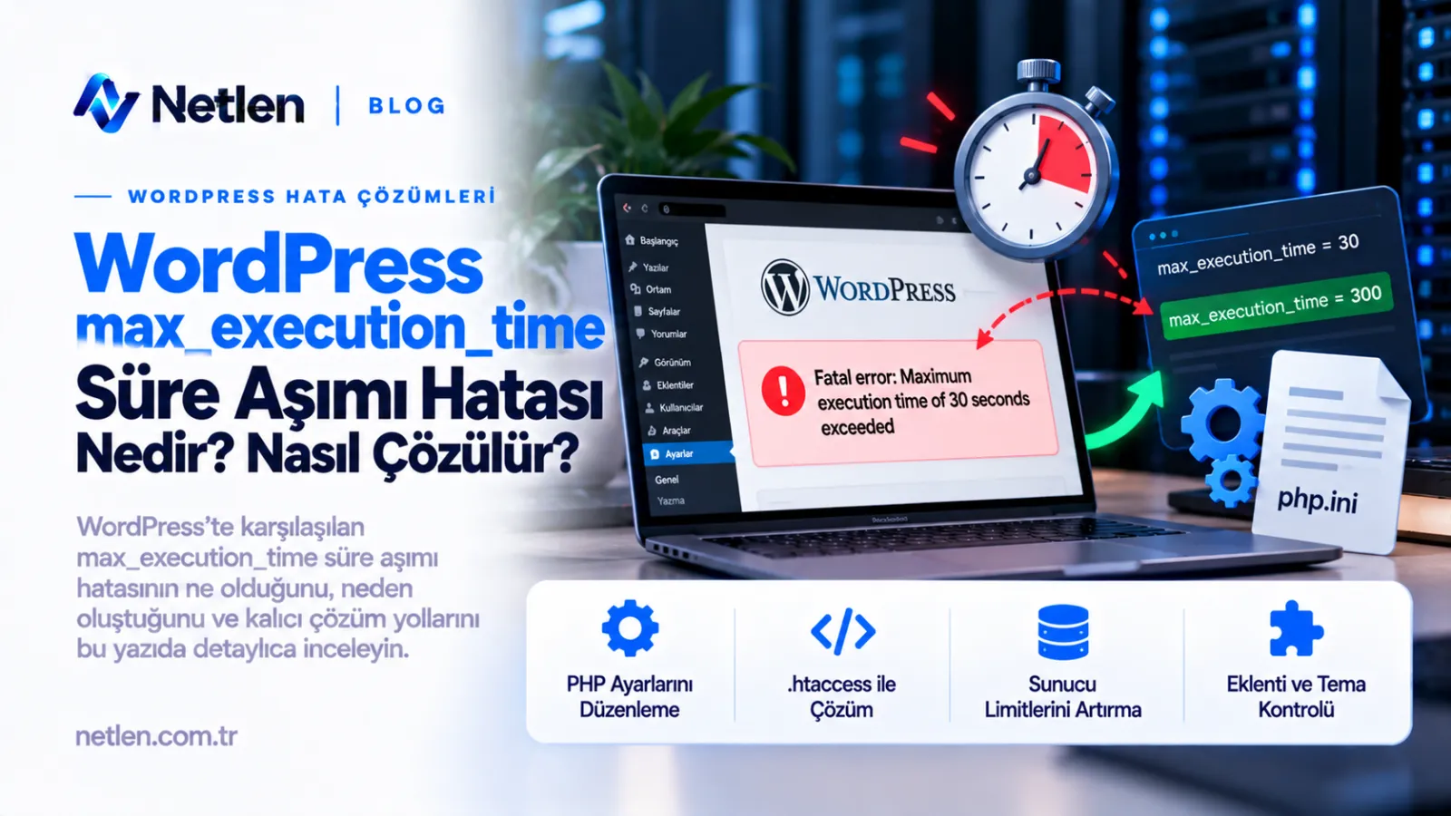 WordPress max_execution_time Süre Aşımı Hatası Nedir? Nasıl Çözülür?