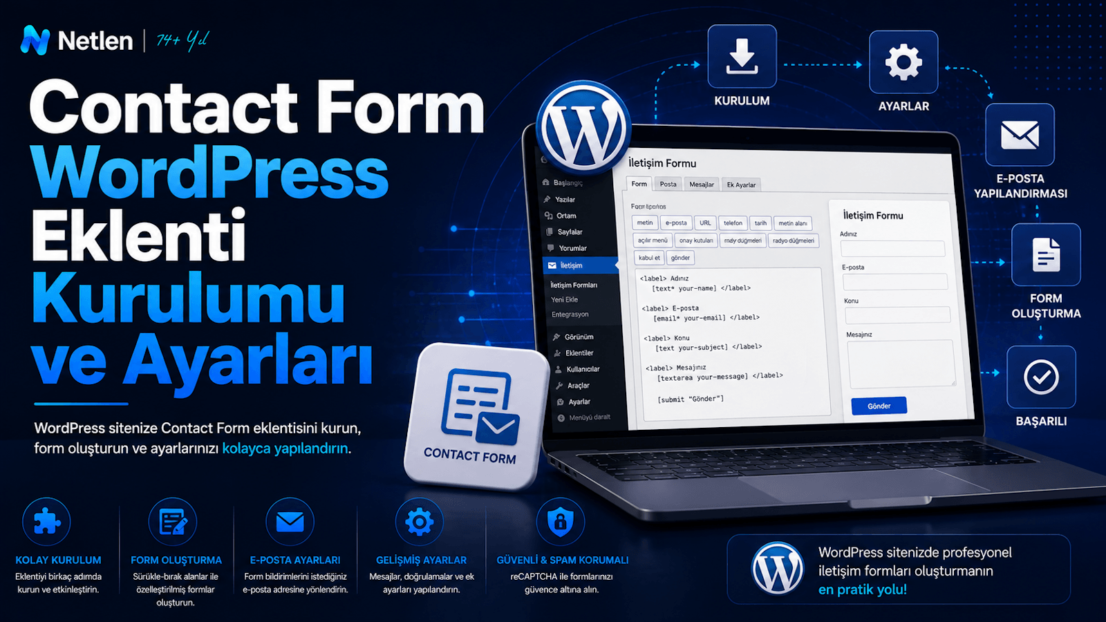 Contact Form Wordpress Eklenti Kurulumu ve Ayarları