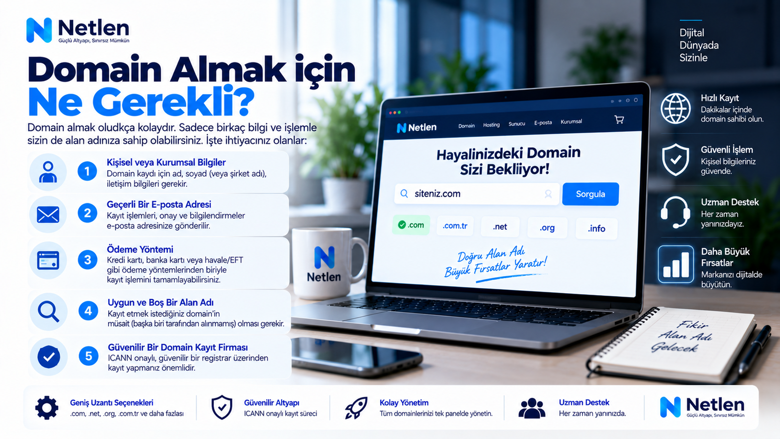Domain Almak için Ne Gerekli?