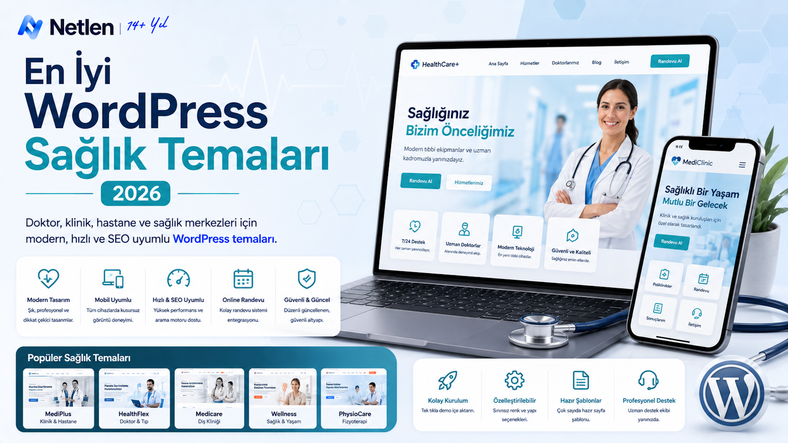 En İyi Wordpress Sağlık Temaları 2026