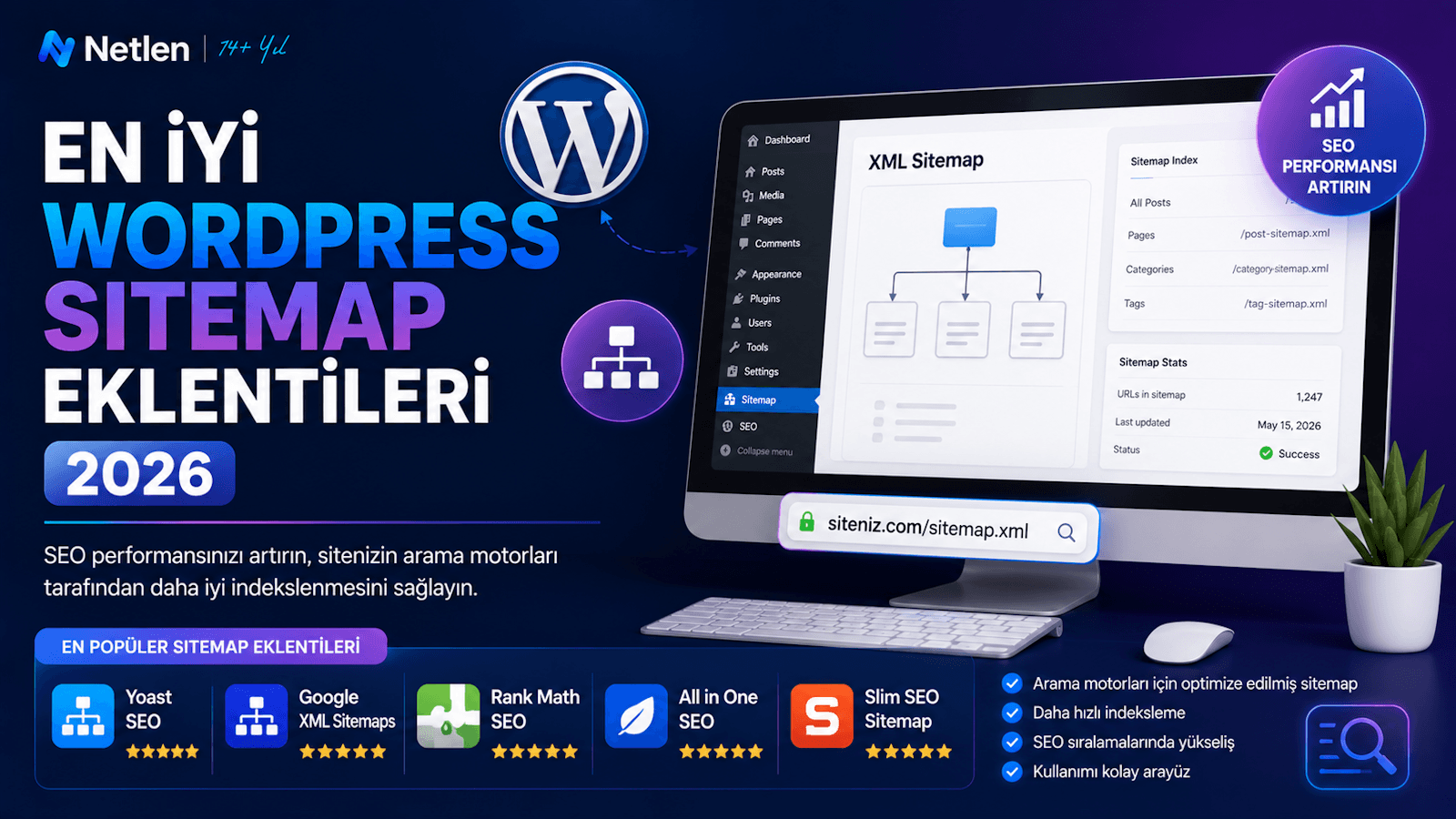 En İyi Wordpress Sitemap Eklentileri 2026