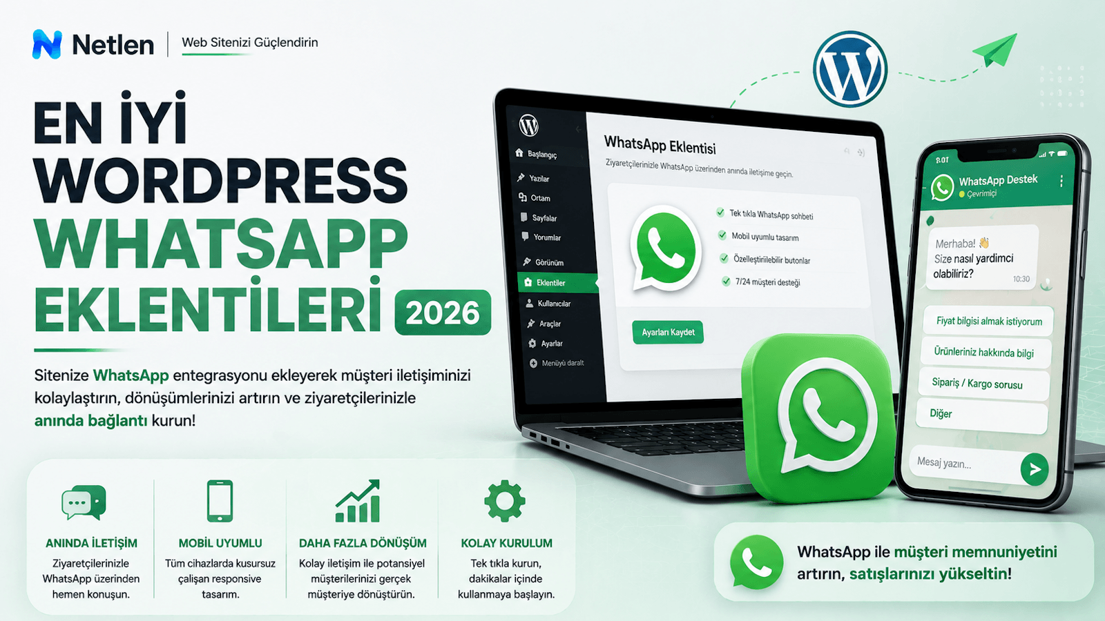 En İyi Wordpress Whatsapp Eklentileri 2026
