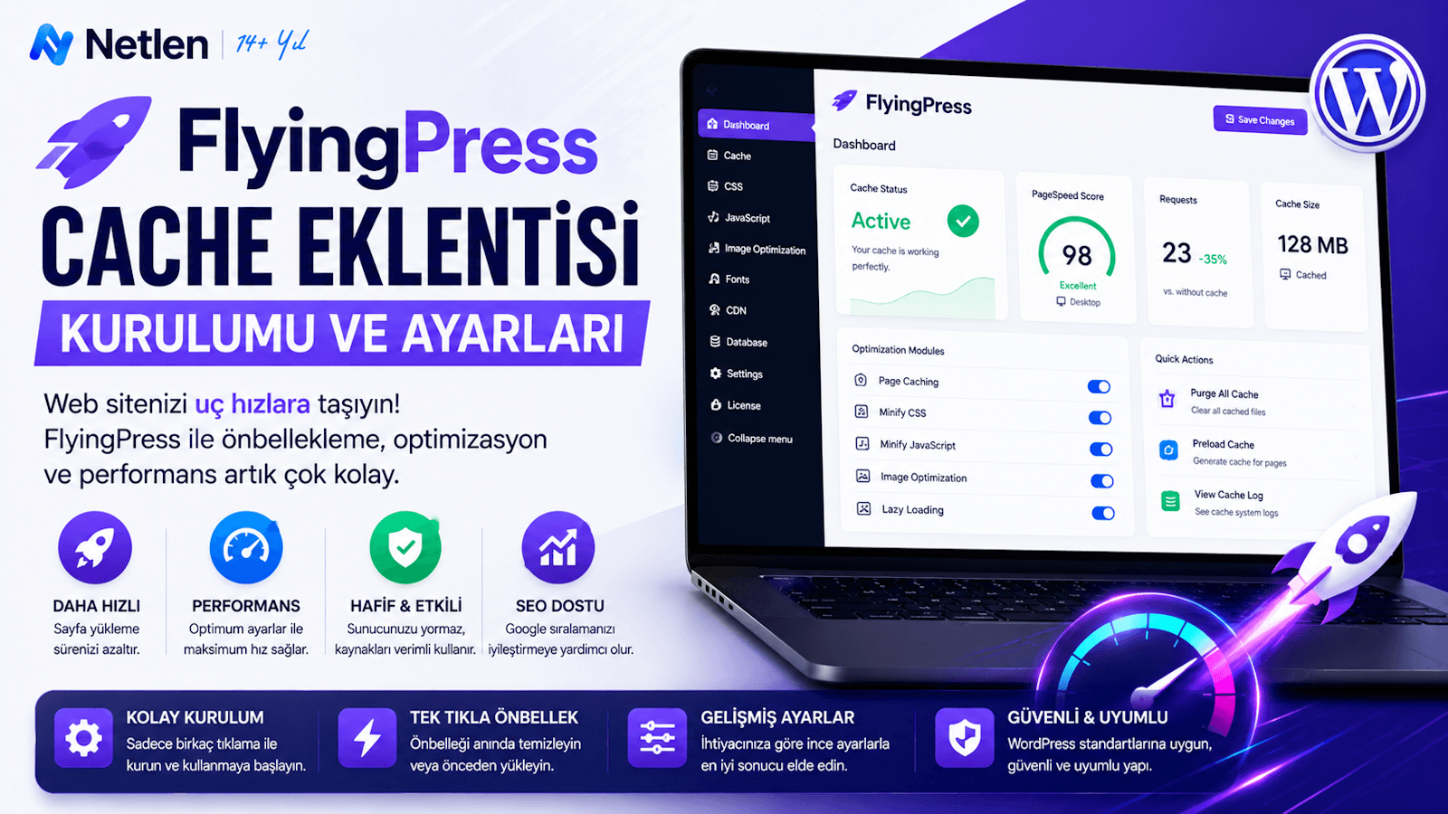 FlyingPress Cache Eklentisi Kurulumu ve Ayarları