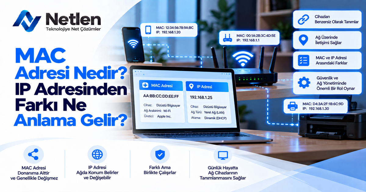 MAC Adresi Nedir? IP Adresinden Farkı Ne Anlama Gelir?