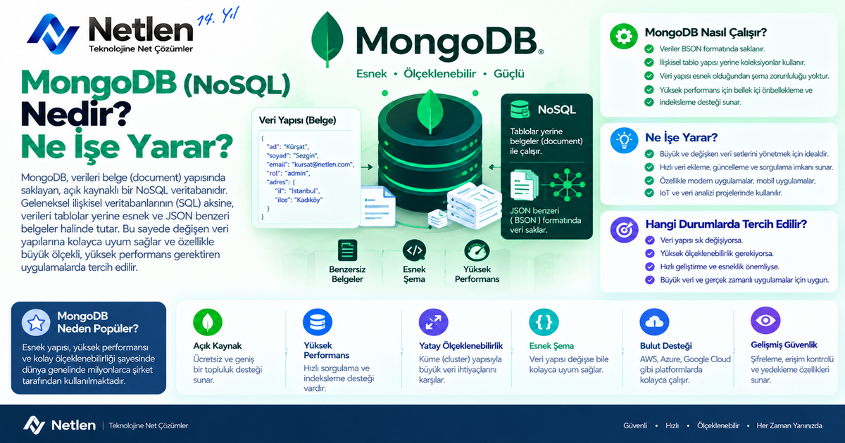 MongoDB (NoSQL) Nedir? Ne İşe Yarar?