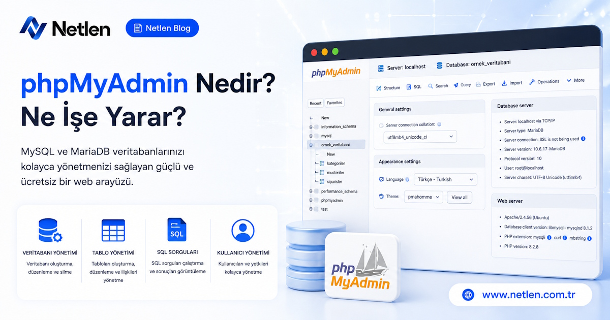 PhpMyAdmin Nedir? Ne İçin Kullanılır?