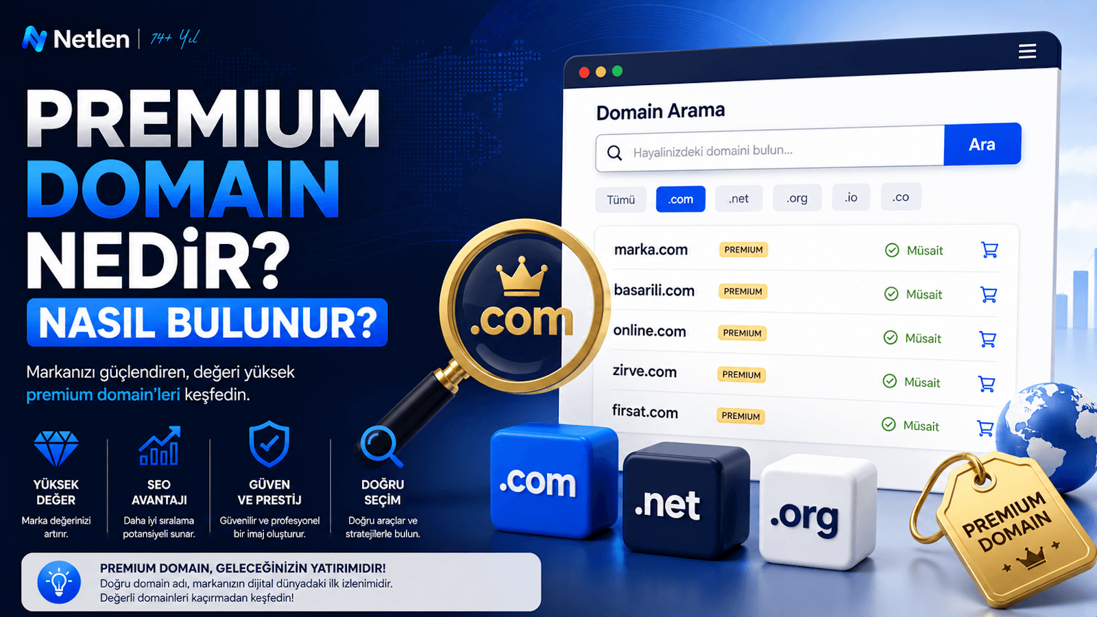 Premium Domain Nedir? Nasıl Bulunur?