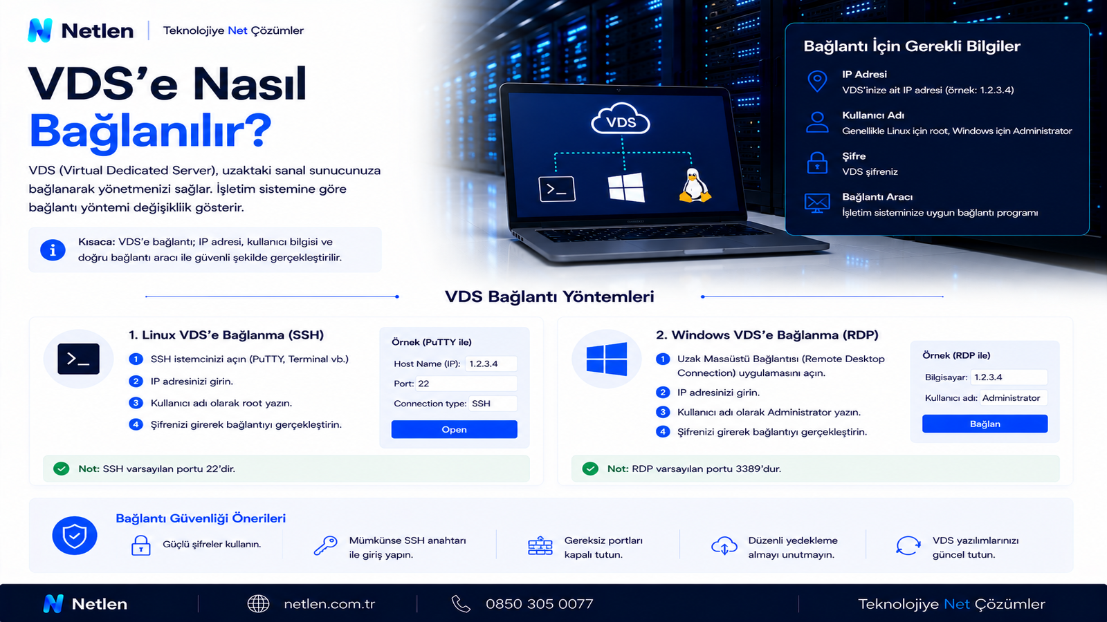 VDS’e Nasıl Bağlanılır?