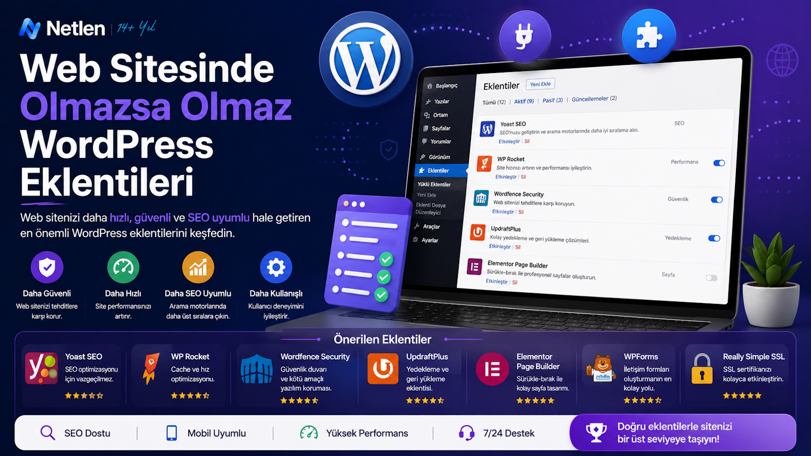 Web Sitesinde Olmazsa Olmaz Wordpress Eklentileri