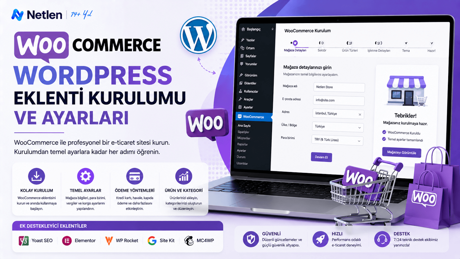 WooCommerce Wordpress Eklenti Kurulumu ve Ayarları