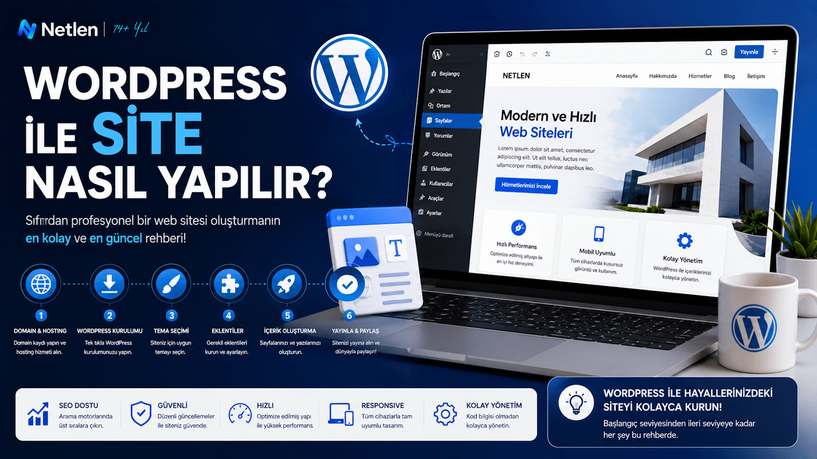 Wordpress ile Site Nasıl Yapılır? Adım Adım Rehber
