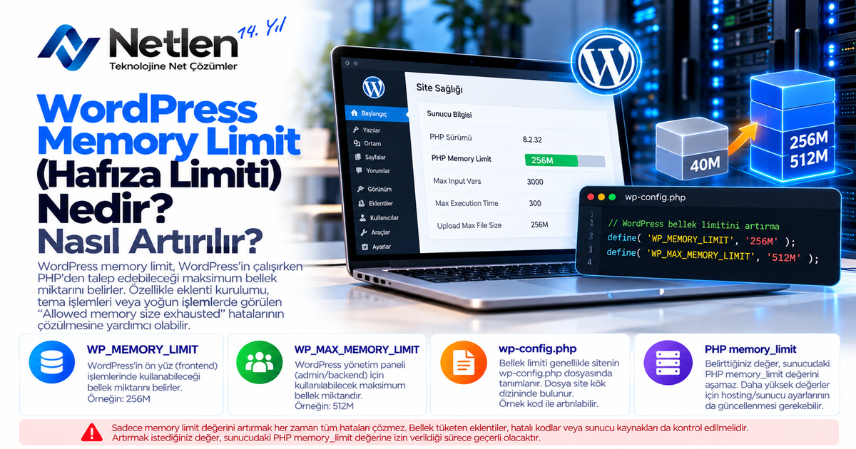 WordPress Memory Limit Nedir? Nasıl Artırılır?