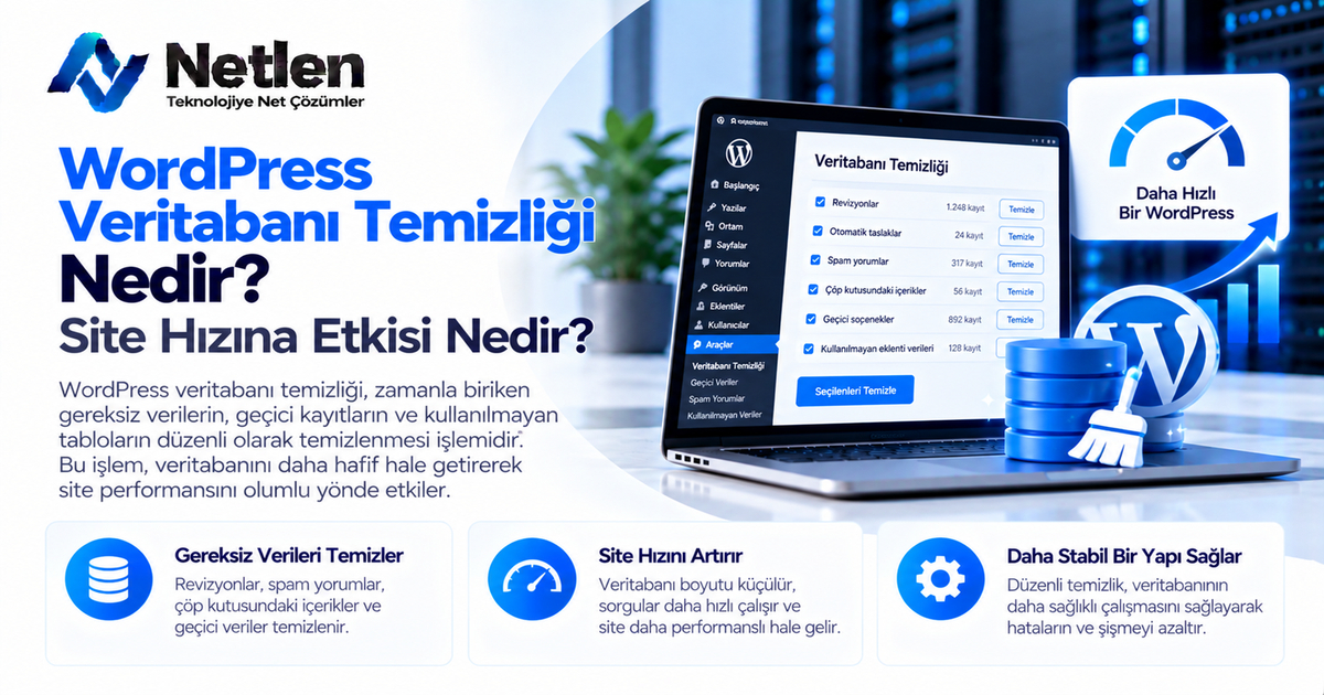 WordPress Veritabanı Temizliği Nedir? Site Hızına Etkisi Nedir?